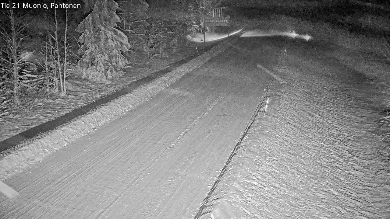 Weather Camera Image Road 21 Muonio Pahtonen, Muonio, Lappi
