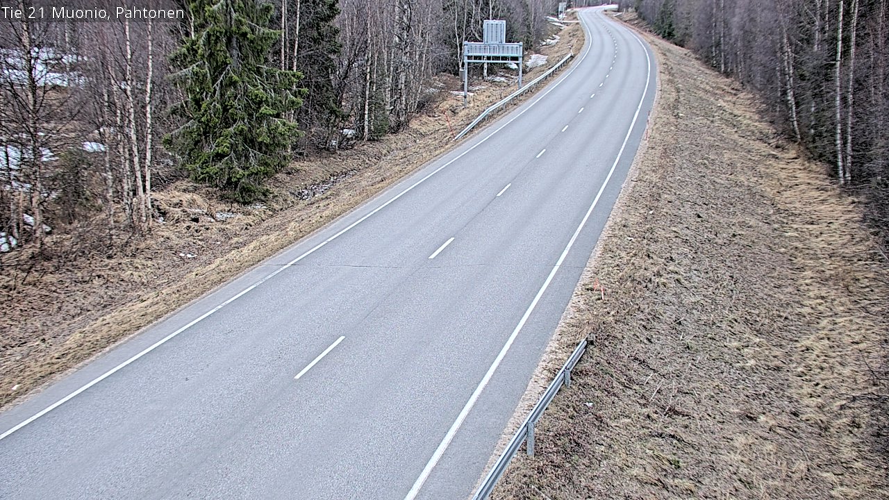Weather Camera Image Väg 21 Muonio Pahtonen, Muonio, Lappi