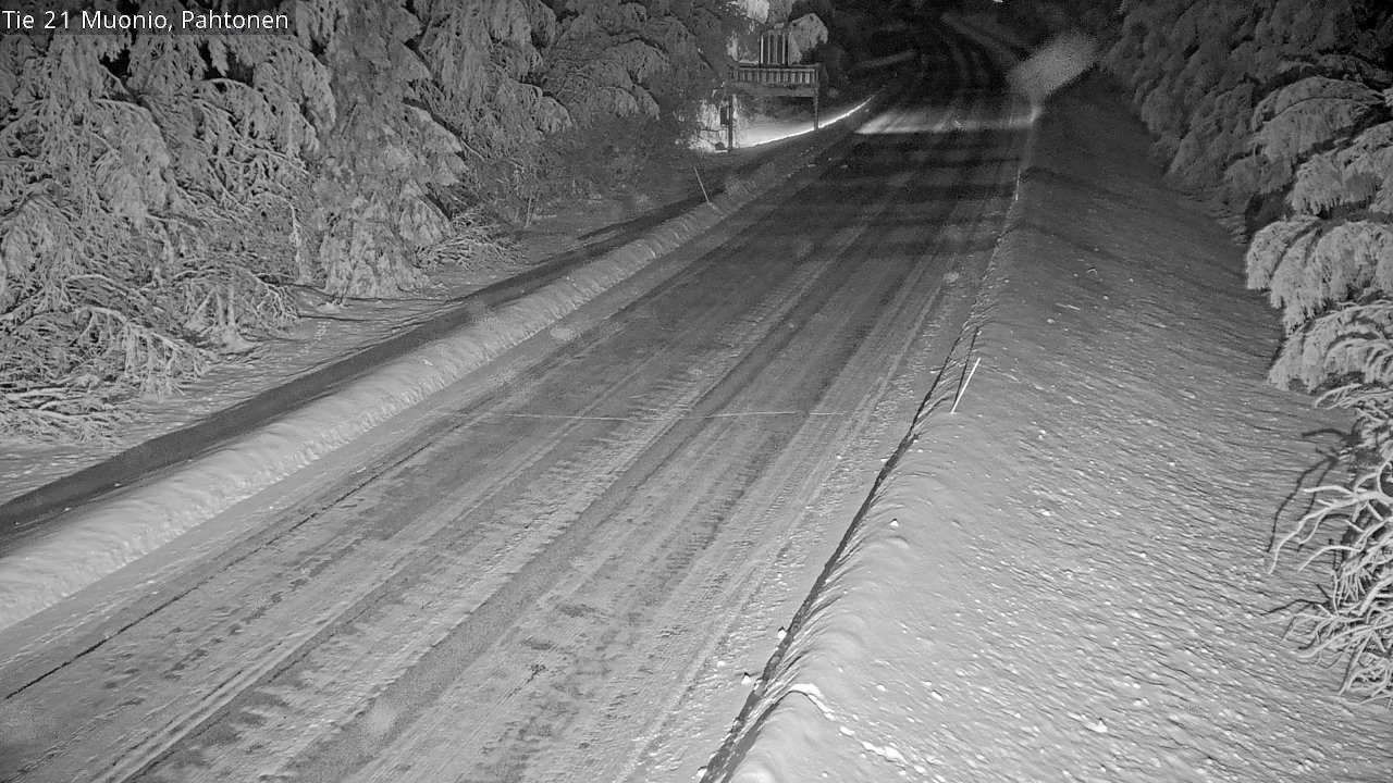 Weather Camera Image Road 21 Muonio Pahtonen, Muonio, Lappi
