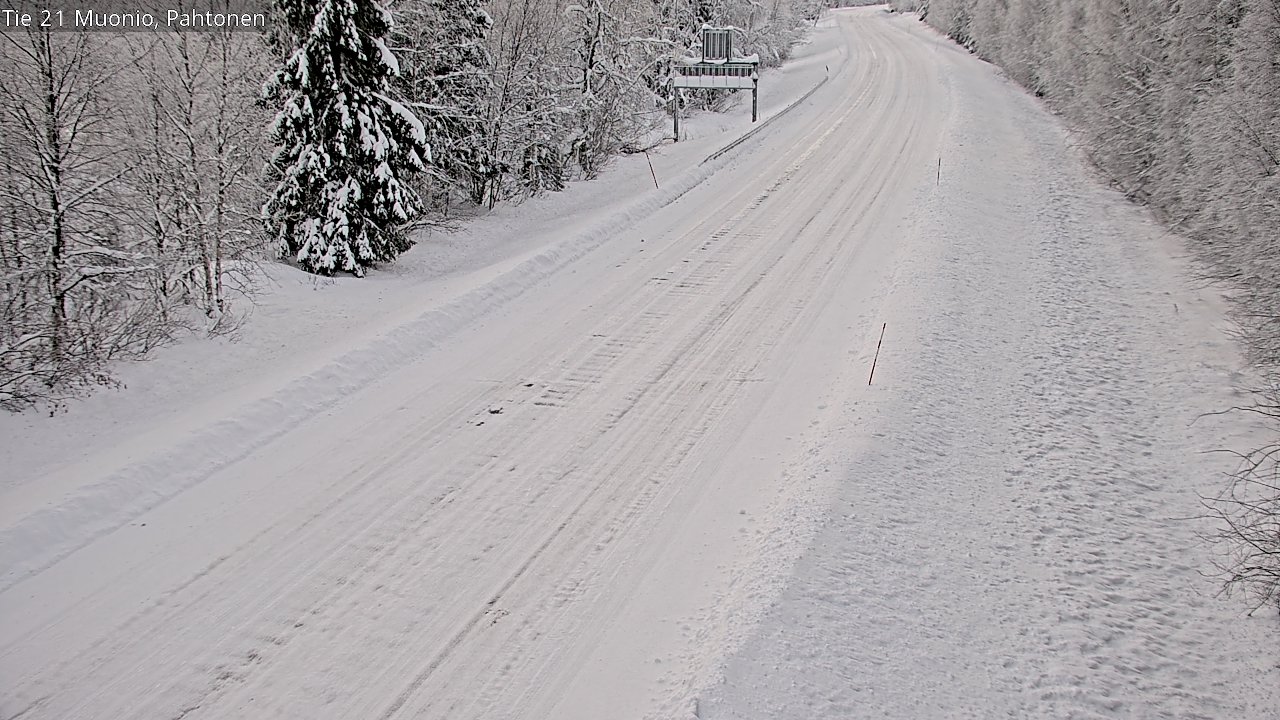 Weather Camera Image Väg 21 Muonio Pahtonen, Muonio, Lappi
