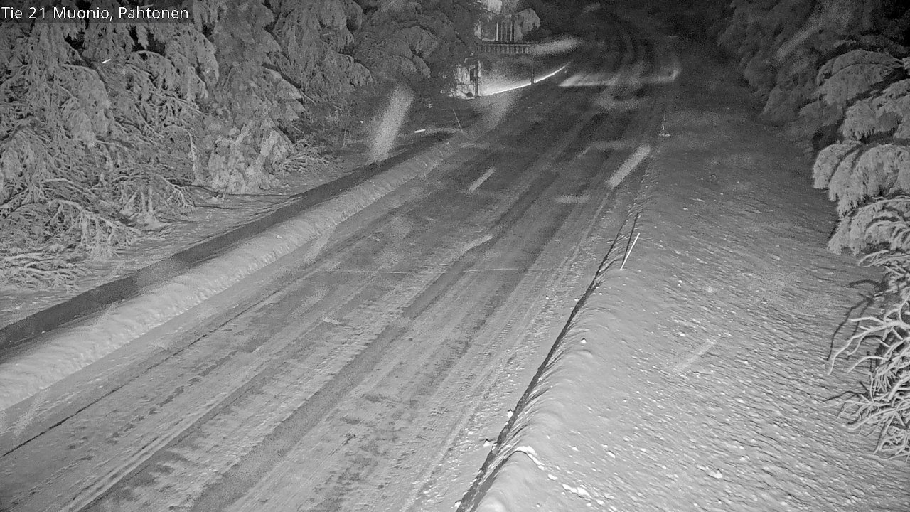 Weather Camera Image Väg 21 Muonio Pahtonen, Muonio, Lappi