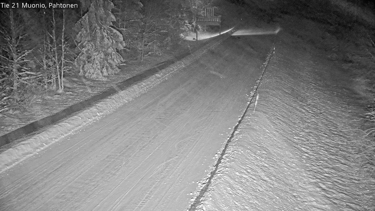 Weather Camera Image Road 21 Muonio Pahtonen, Muonio, Lappi