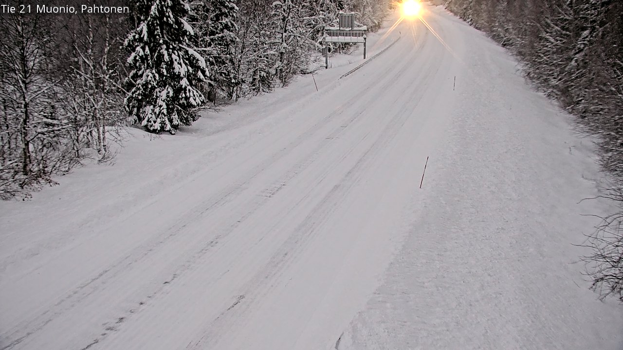 Kelikamerat Kuva Tie 21 Muonio Pahtonen, Muonio, Lappi
