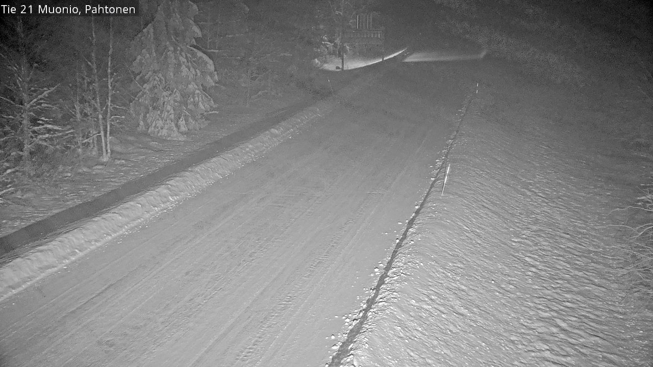 Weather Camera Image Road 21 Muonio Pahtonen, Muonio, Lappi