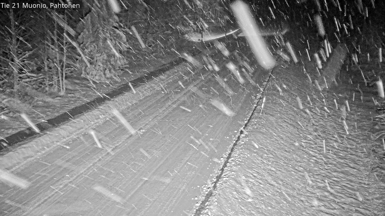 Weather Camera Image Road 21 Muonio Pahtonen, Muonio, Lappi