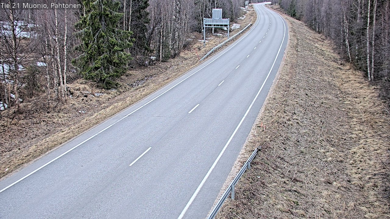 Weather Camera Image Väg 21 Muonio Pahtonen, Muonio, Lappi