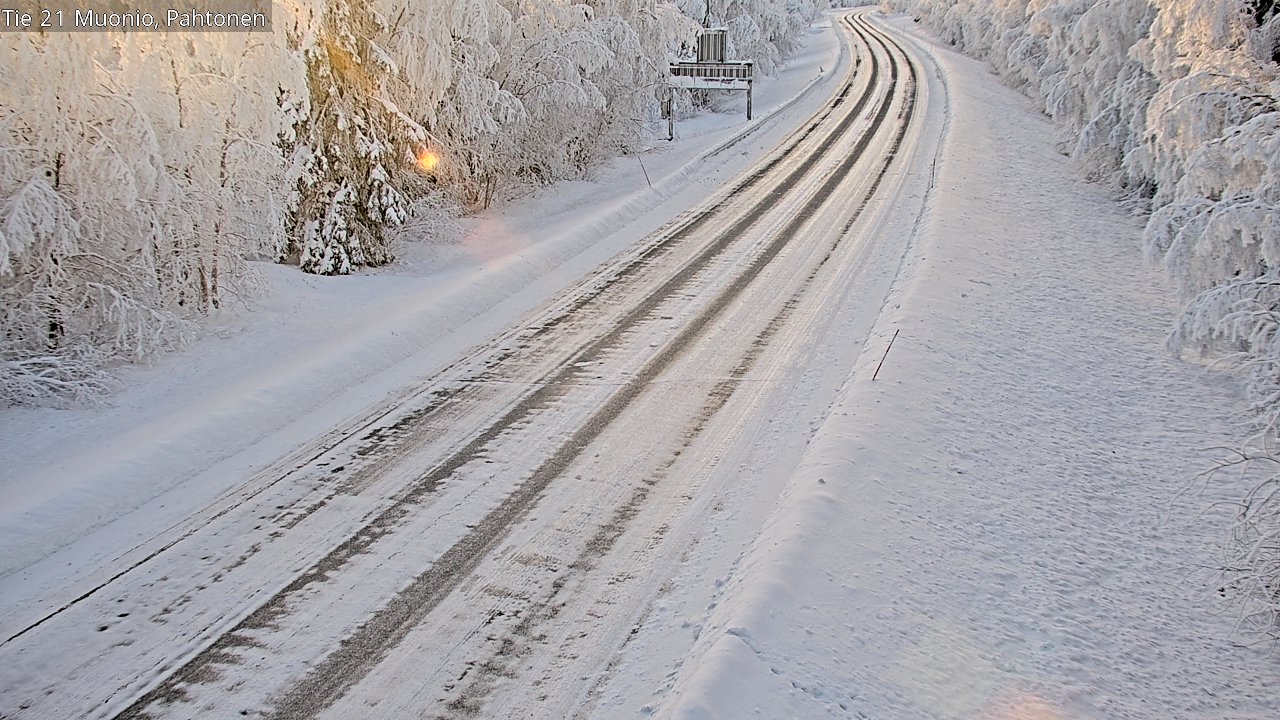 Weather Camera Image Road 21 Muonio Pahtonen, Muonio, Lappi