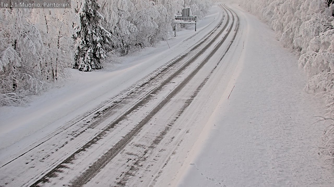 Weather Camera Image Road 21 Muonio Pahtonen, Muonio, Lappi