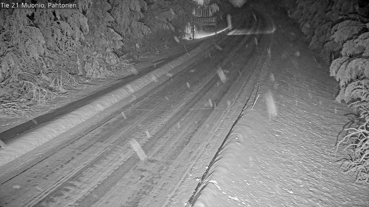 Weather Camera Image Väg 21 Muonio Pahtonen, Muonio, Lappi
