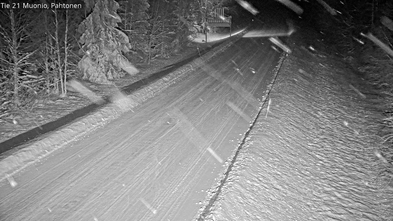 Weather Camera Image Road 21 Muonio Pahtonen, Muonio, Lappi