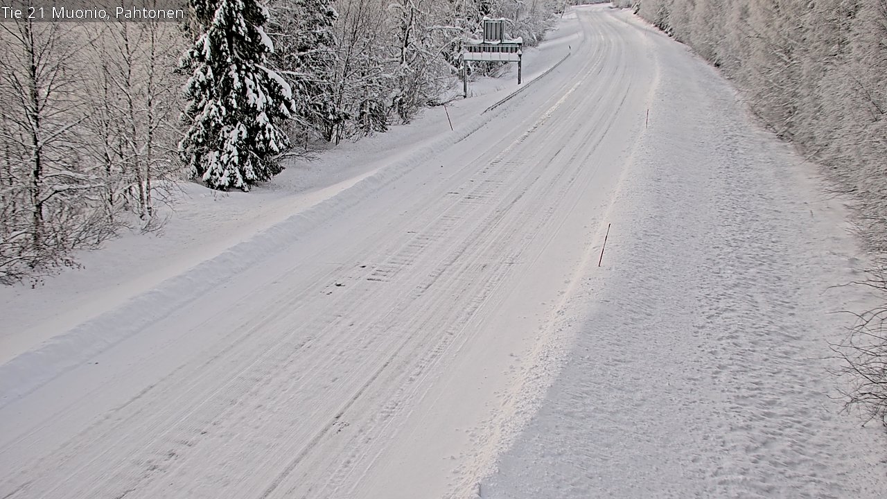 Weather Camera Image Road 21 Muonio Pahtonen, Muonio, Lappi