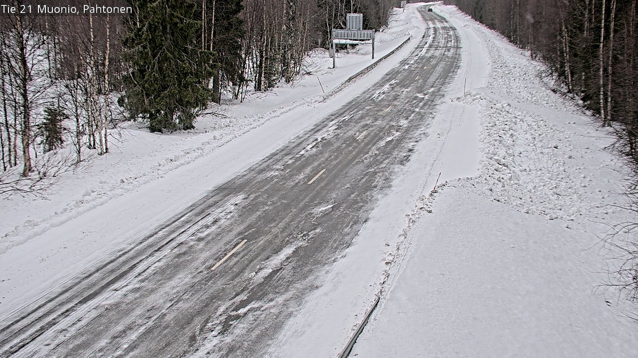 Weather Camera Image Road 21 Muonio Pahtonen, Muonio, Lappi