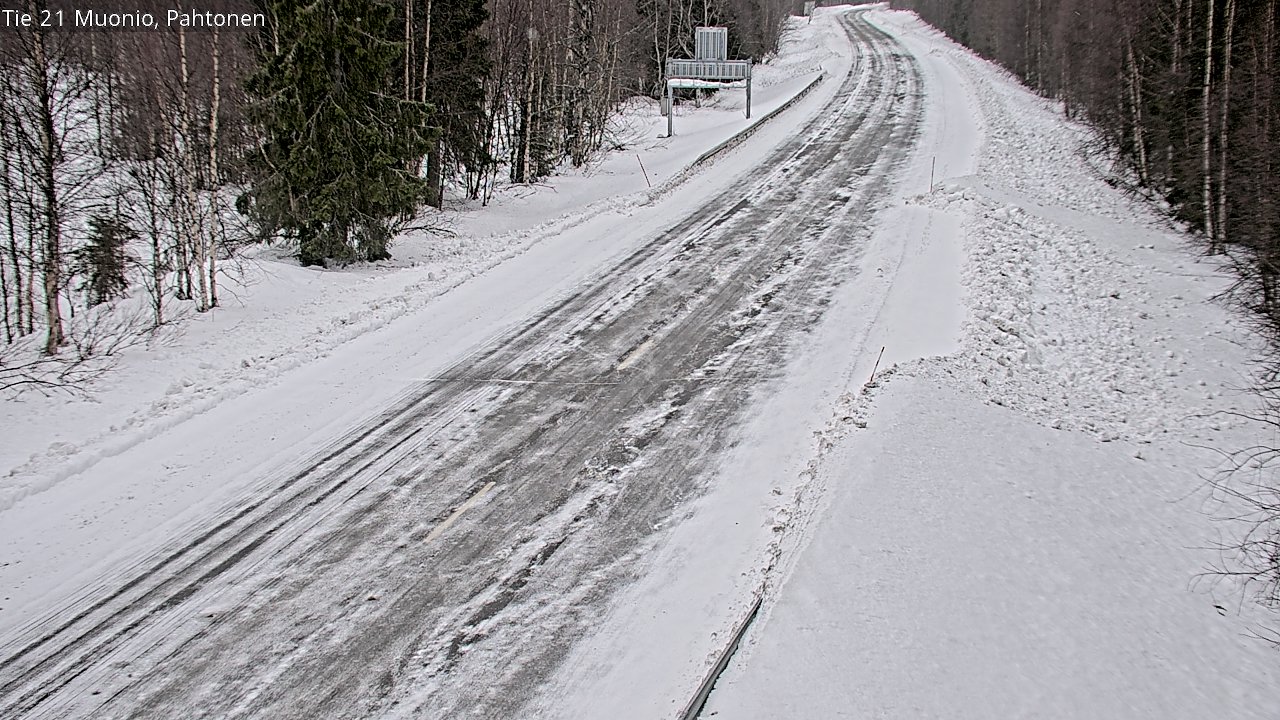 Weather Camera Image Road 21 Muonio Pahtonen, Muonio, Lappi