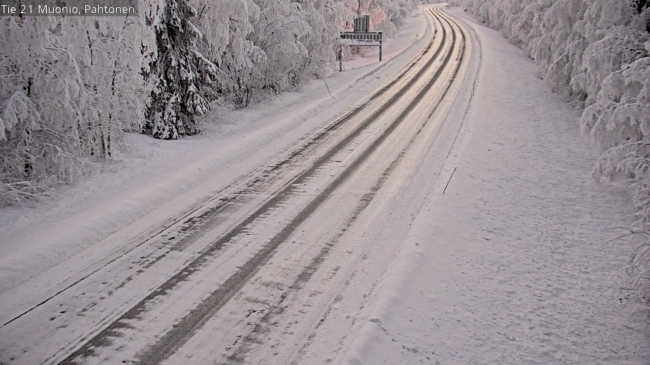 Weather Camera Image Road 21 Muonio Pahtonen, Muonio, Lappi