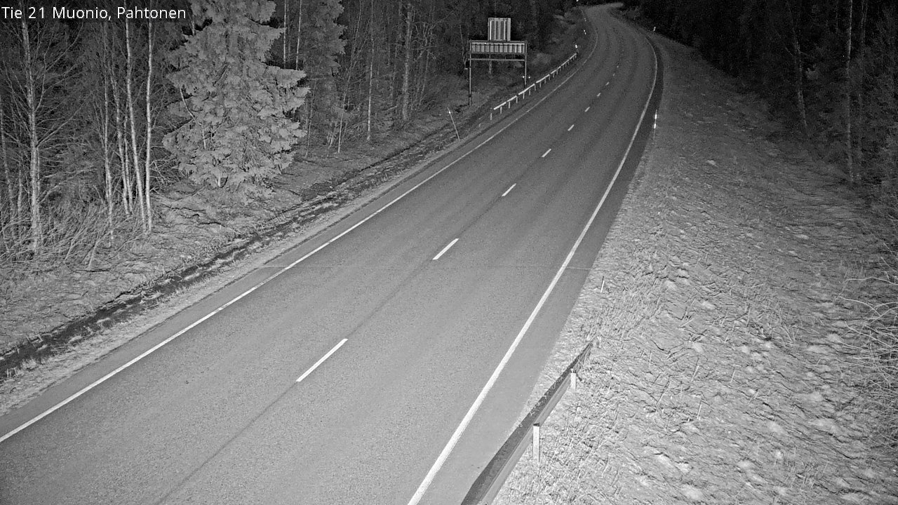 Weather Camera Image Road 21 Muonio Pahtonen, Muonio, Lappi