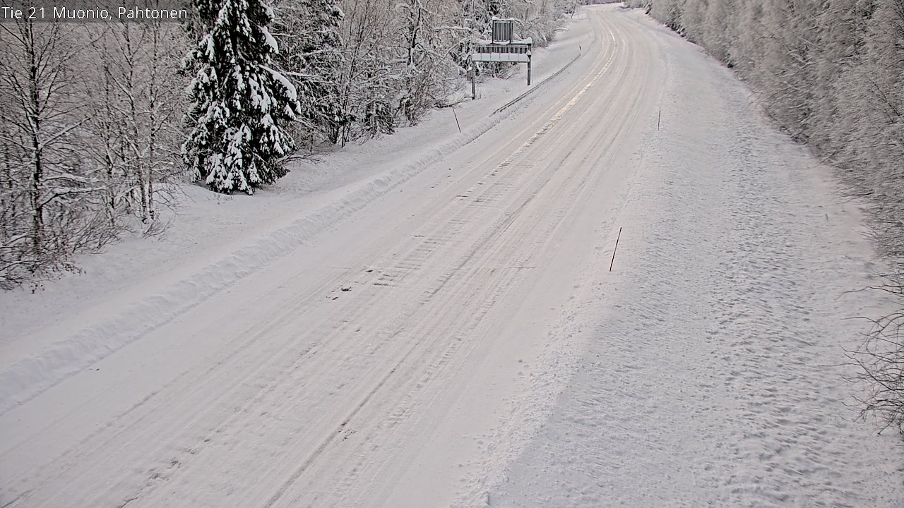 Weather Camera Image Väg 21 Muonio Pahtonen, Muonio, Lappi