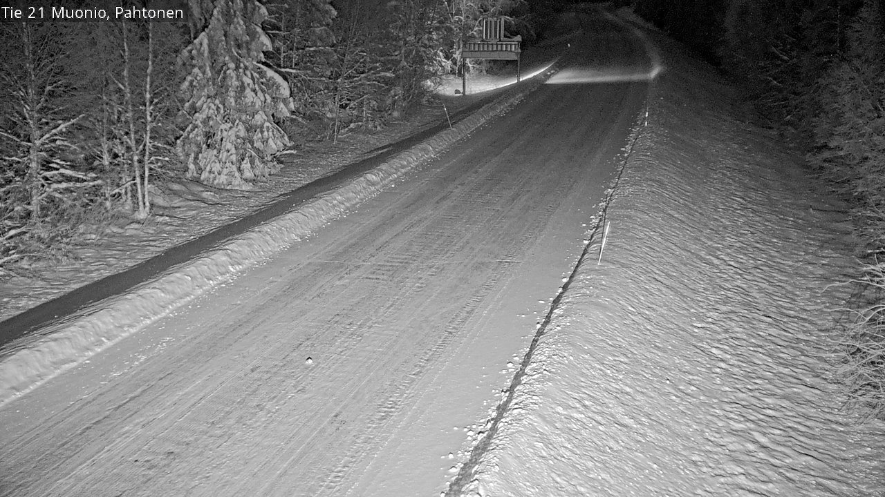 Weather Camera Image Road 21 Muonio Pahtonen, Muonio, Lappi