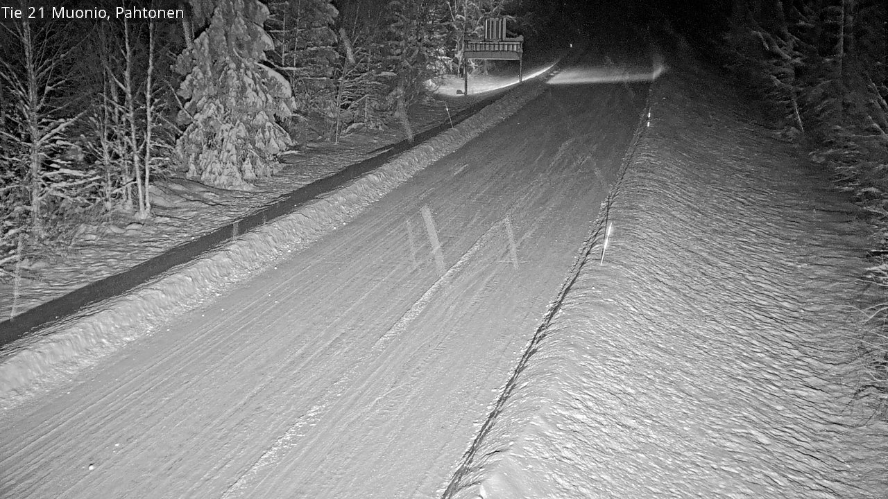 Weather Camera Image Road 21 Muonio Pahtonen, Muonio, Lappi