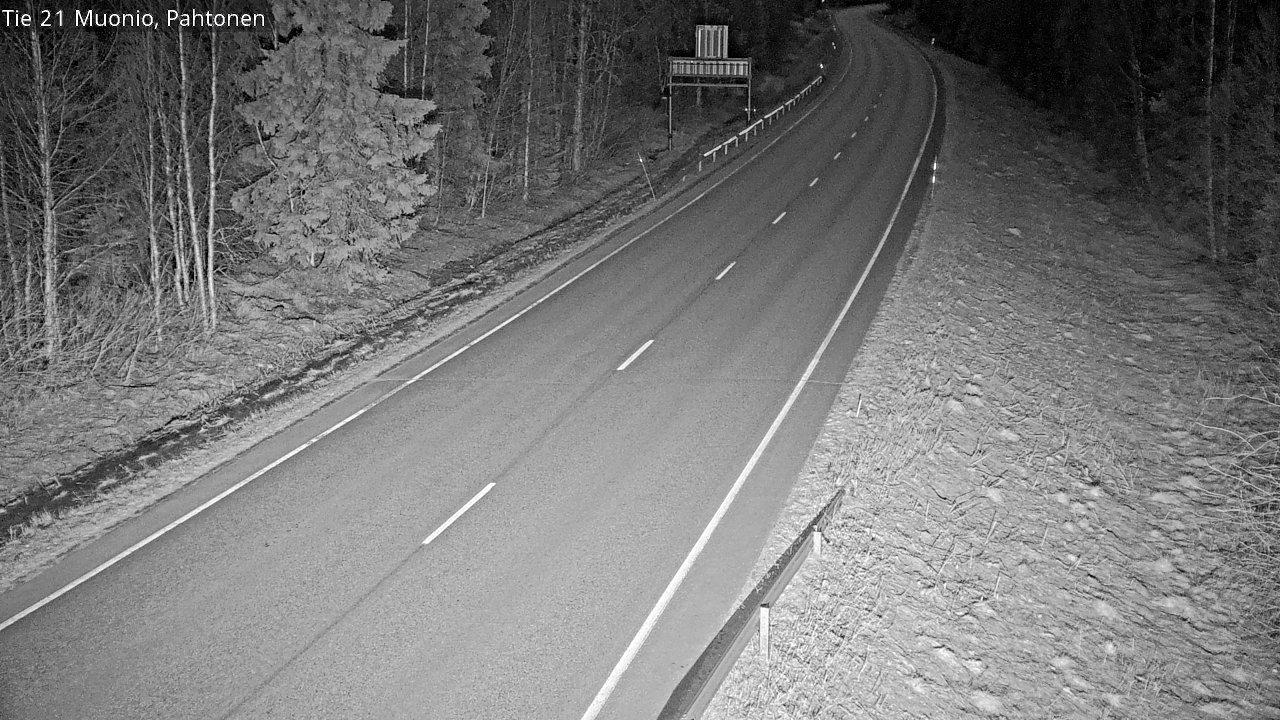 Weather Camera Image Road 21 Muonio Pahtonen, Muonio, Lappi