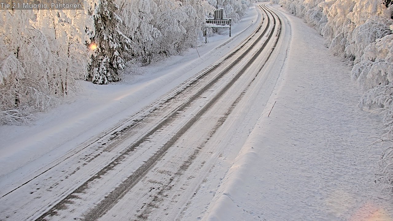 Weather Camera Image Road 21 Muonio Pahtonen, Muonio, Lappi