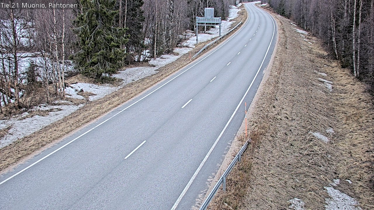 Weather Camera Image Väg 21 Muonio Pahtonen, Muonio, Lappi