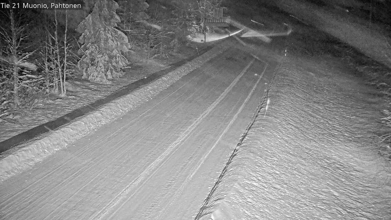 Weather Camera Image Road 21 Muonio Pahtonen, Muonio, Lappi