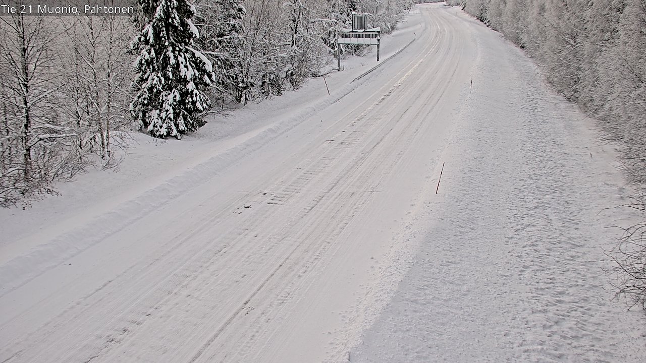 Weather Camera Image Road 21 Muonio Pahtonen, Muonio, Lappi