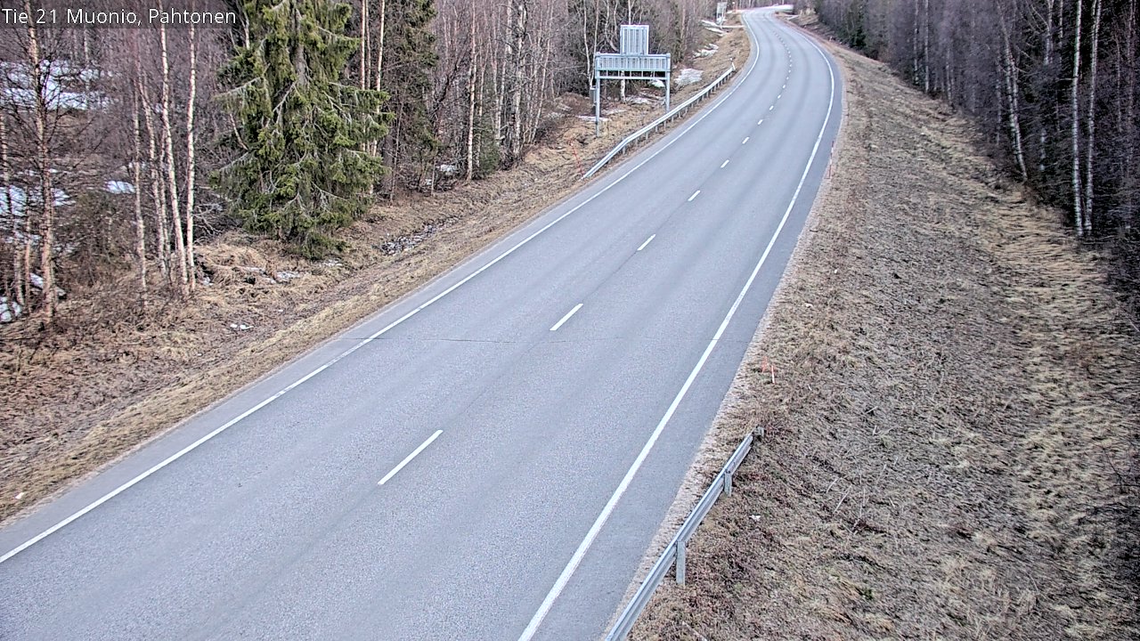 Weather Camera Image Väg 21 Muonio Pahtonen, Muonio, Lappi