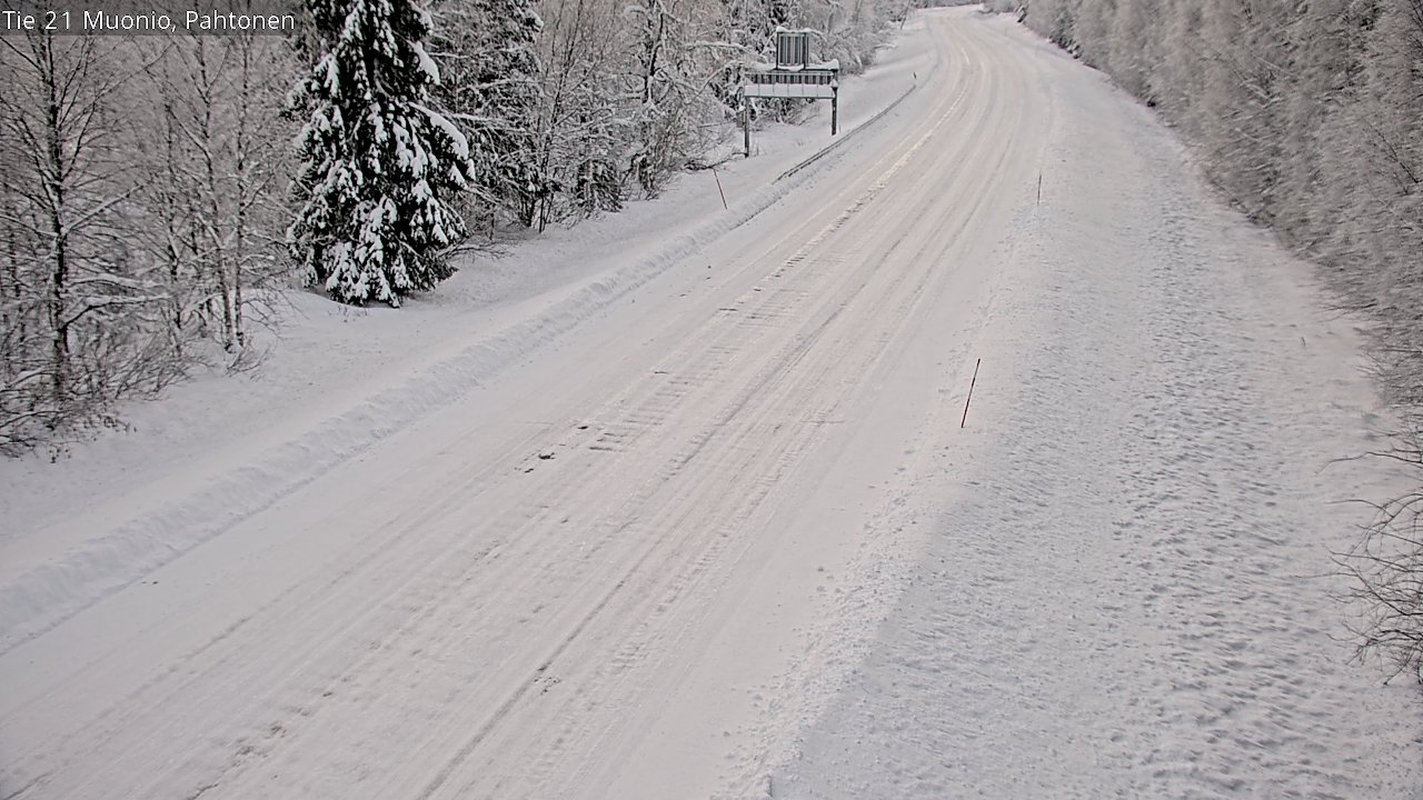 Weather Camera Image Väg 21 Muonio Pahtonen, Muonio, Lappi