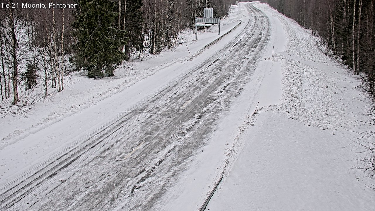 Weather Camera Image Road 21 Muonio Pahtonen, Muonio, Lappi