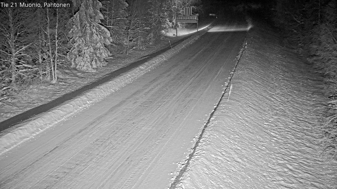 Weather Camera Image Road 21 Muonio Pahtonen, Muonio, Lappi