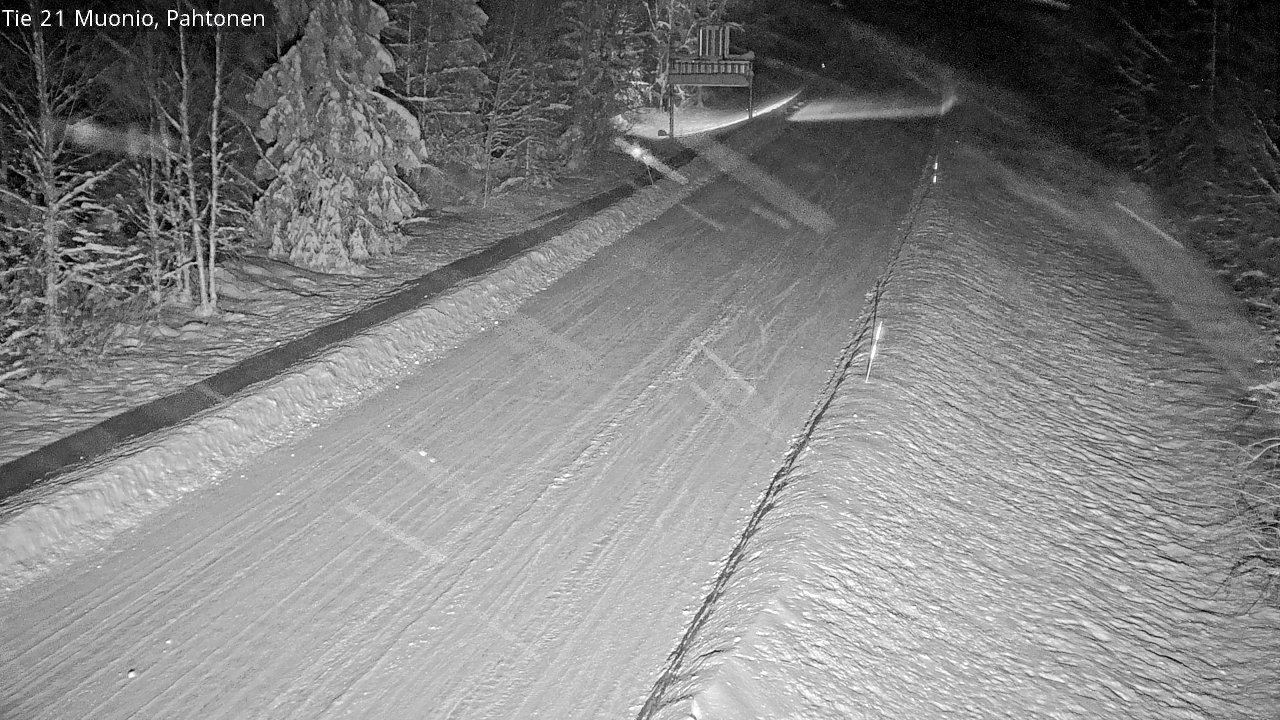 Weather Camera Image Road 21 Muonio Pahtonen, Muonio, Lappi