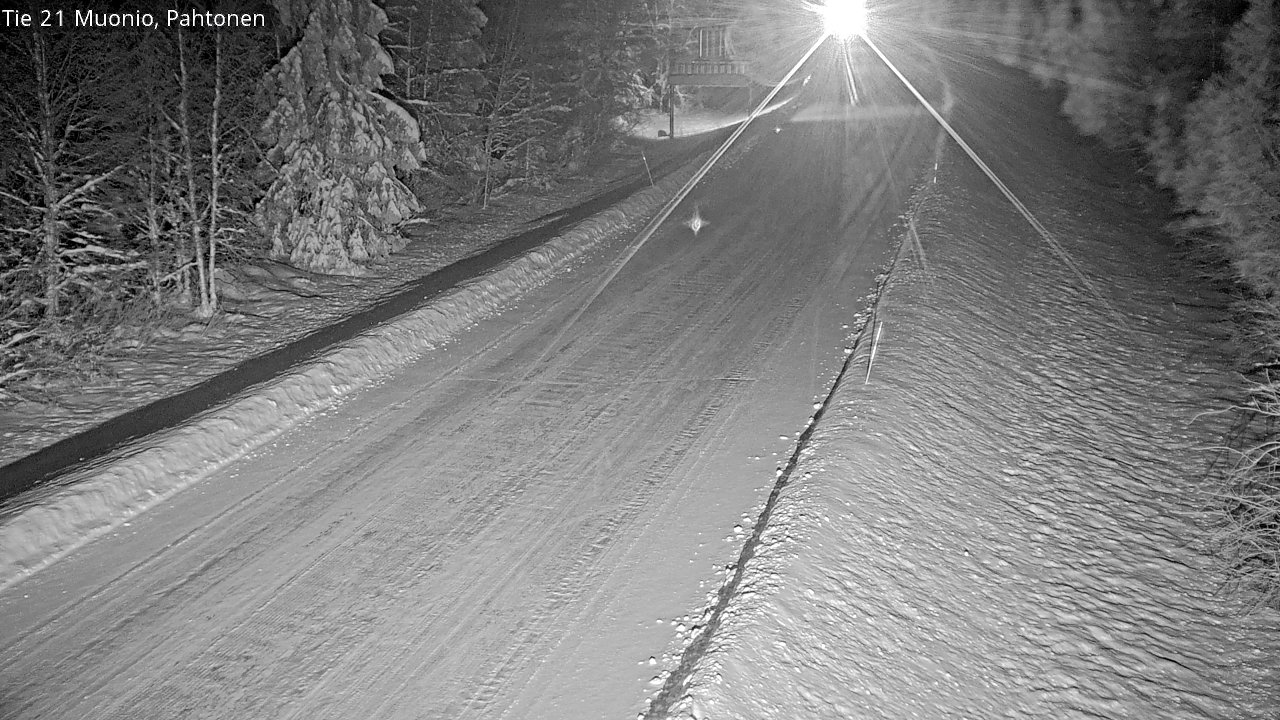 Weather Camera Image Road 21 Muonio Pahtonen, Muonio, Lappi