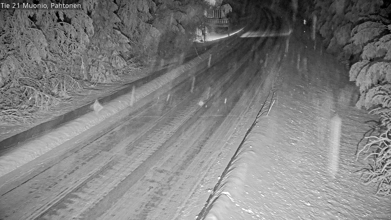 Weather Camera Image Väg 21 Muonio Pahtonen, Muonio, Lappi