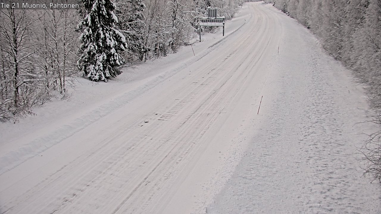 Weather Camera Image Road 21 Muonio Pahtonen, Muonio, Lappi