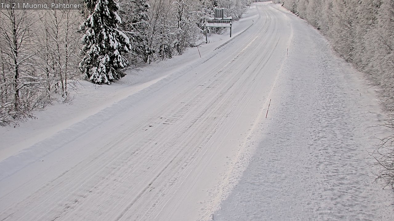 Weather Camera Image Road 21 Muonio Pahtonen, Muonio, Lappi