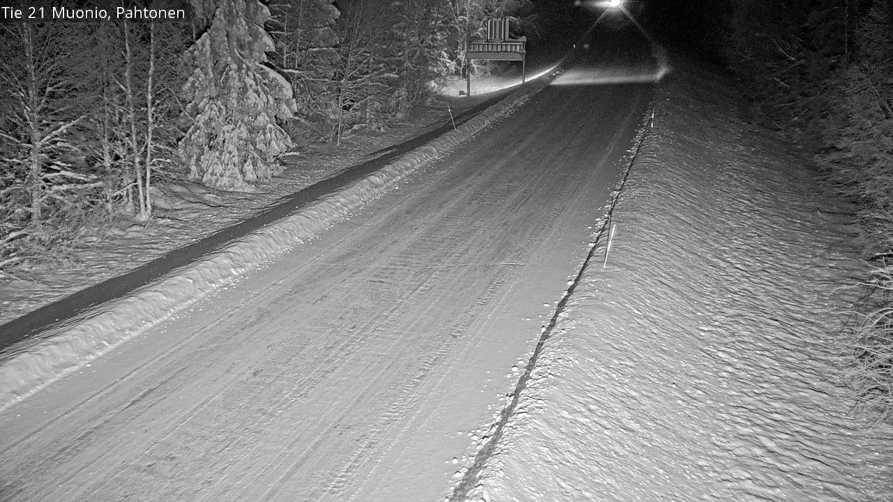 Weather Camera Image Road 21 Muonio Pahtonen, Muonio, Lappi
