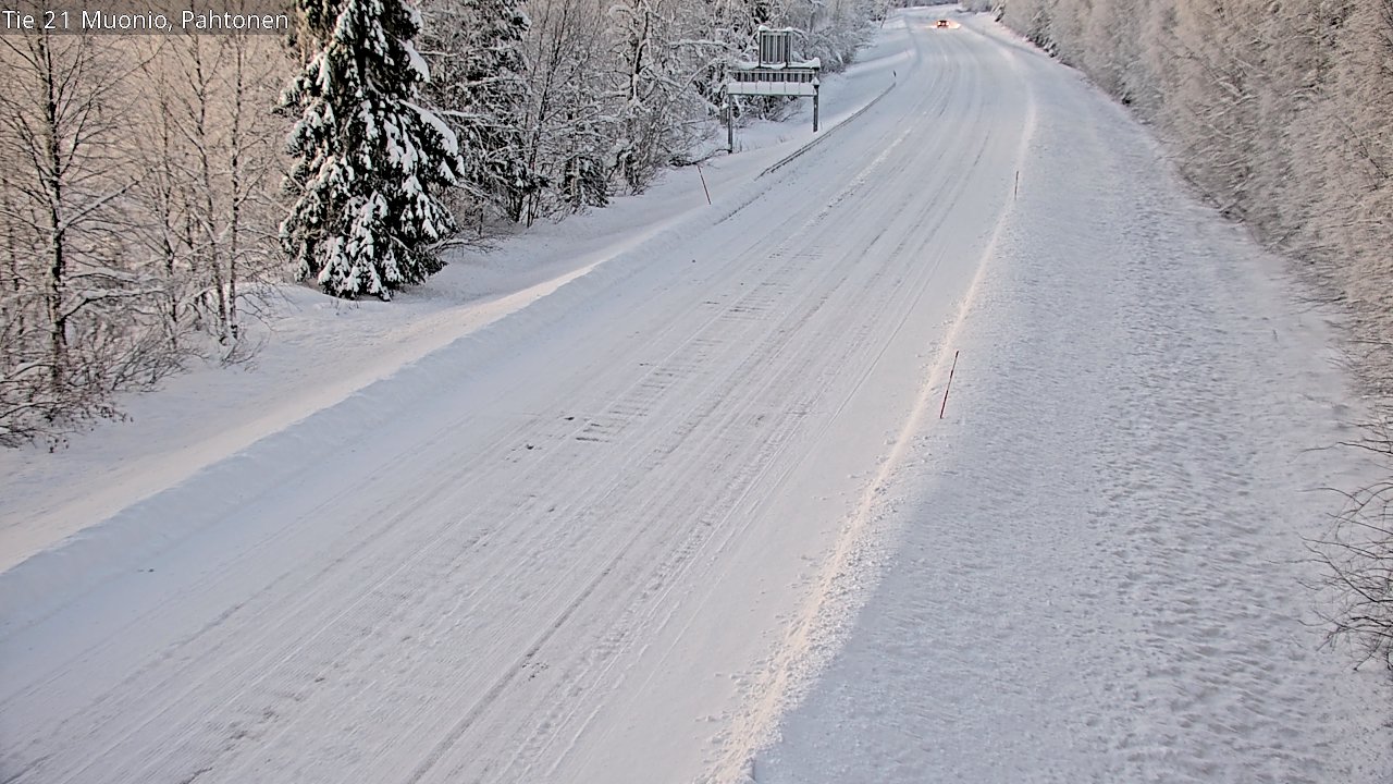 Weather Camera Image Road 21 Muonio Pahtonen, Muonio, Lappi