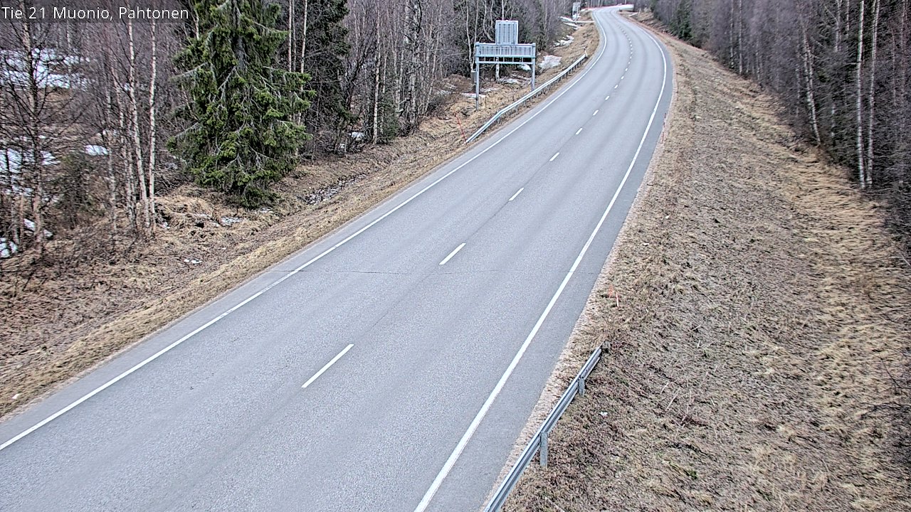 Weather Camera Image Väg 21 Muonio Pahtonen, Muonio, Lappi