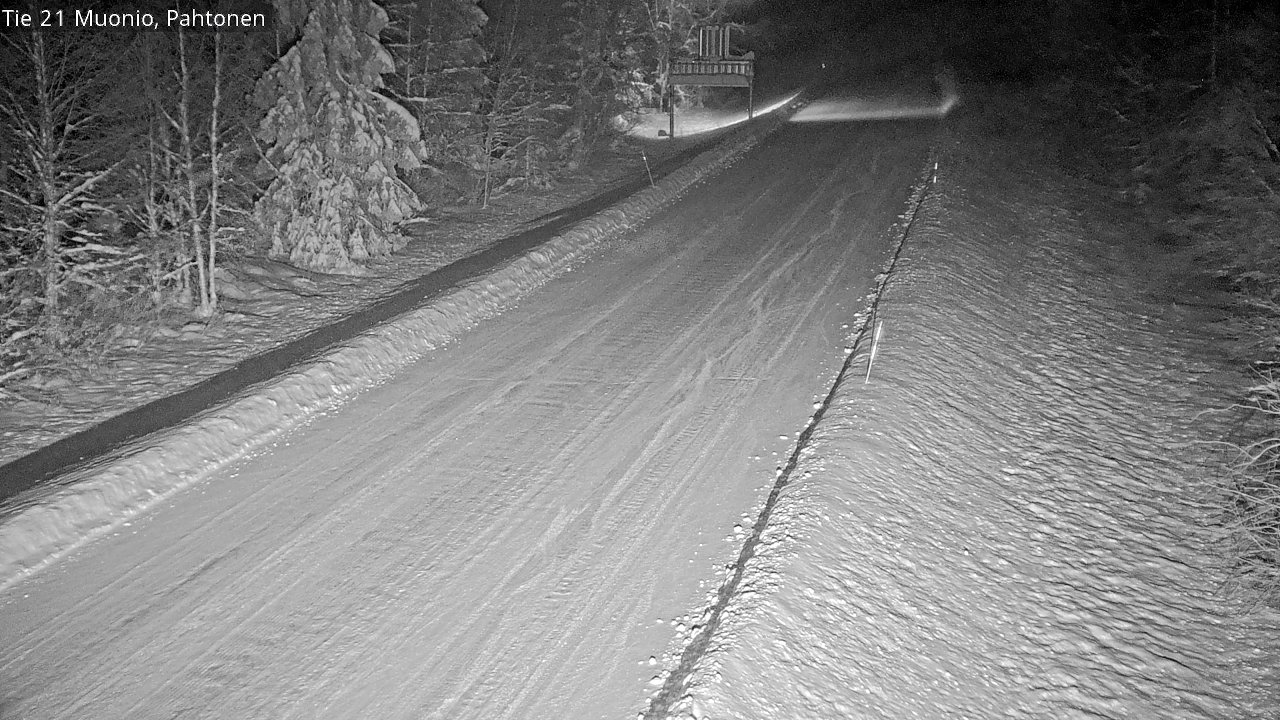 Weather Camera Image Road 21 Muonio Pahtonen, Muonio, Lappi