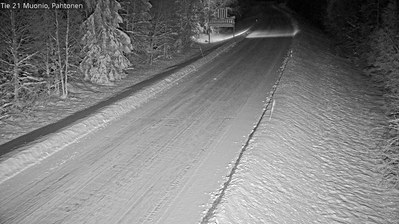 Weather Camera Image Road 21 Muonio Pahtonen, Muonio, Lappi