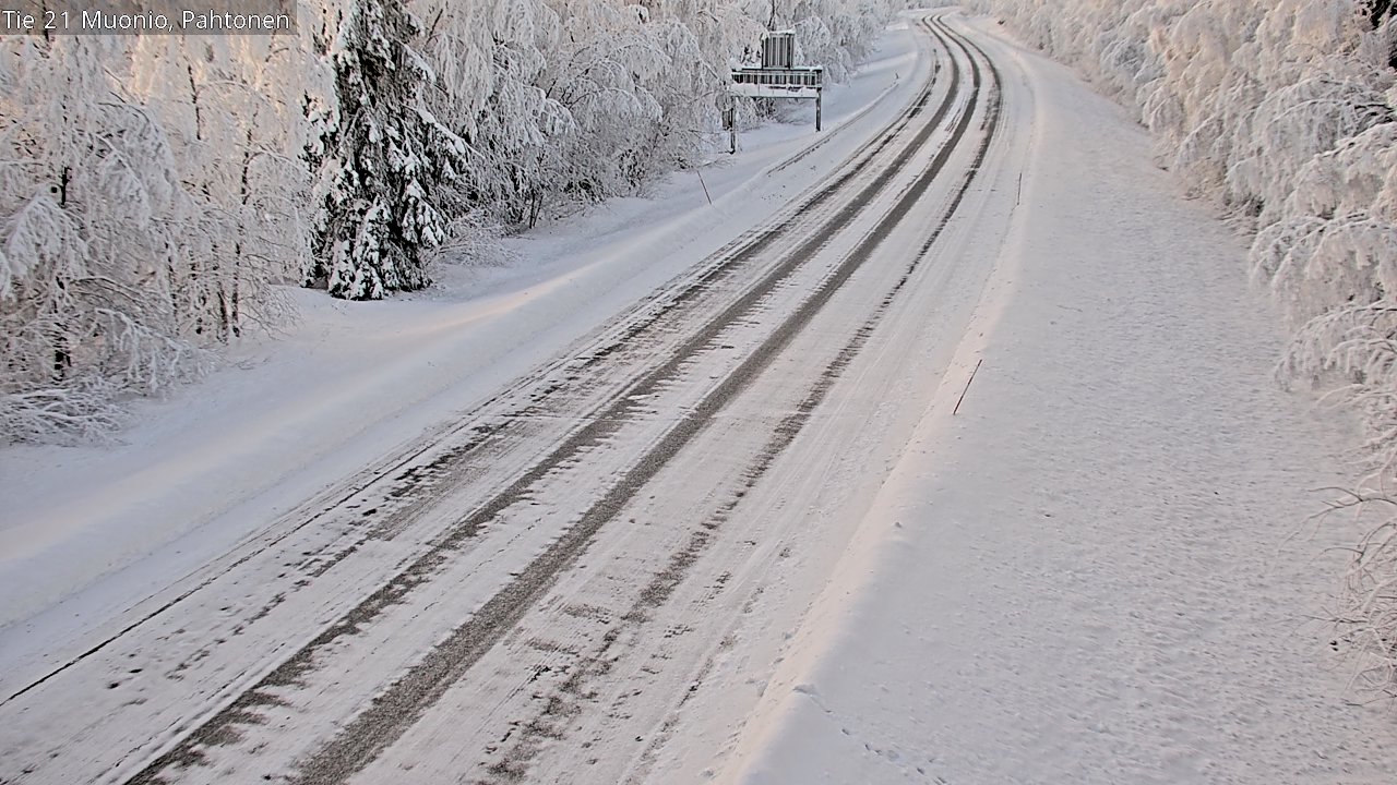 Weather Camera Image Road 21 Muonio Pahtonen, Muonio, Lappi