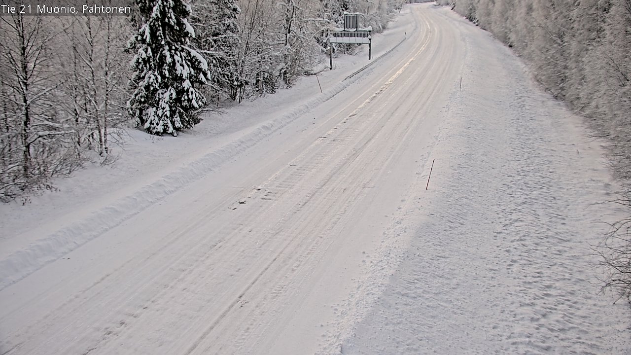 Weather Camera Image Väg 21 Muonio Pahtonen, Muonio, Lappi