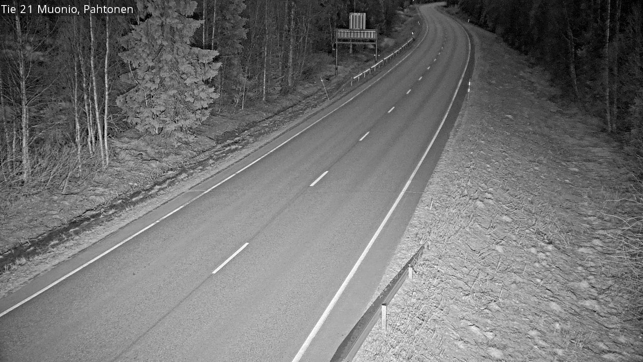 Weather Camera Image Road 21 Muonio Pahtonen, Muonio, Lappi