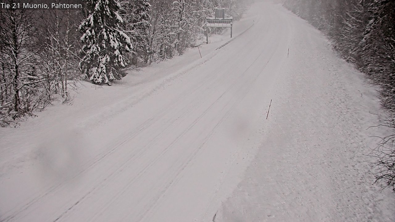 Kelikamerat Kuva Tie 21 Muonio Pahtonen, Muonio, Lappi