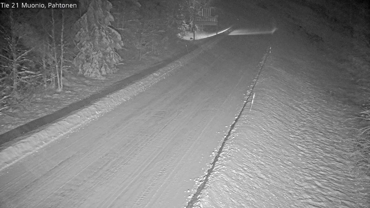 Weather Camera Image Road 21 Muonio Pahtonen, Muonio, Lappi