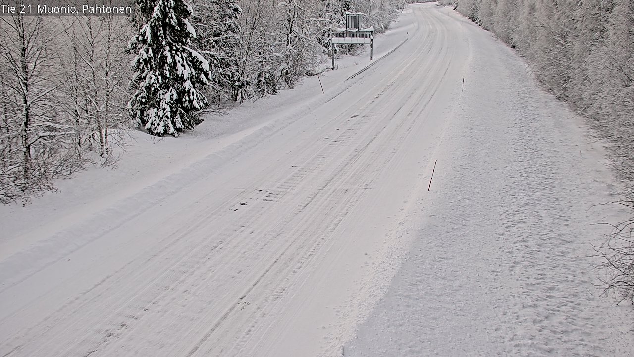 Weather Camera Image Road 21 Muonio Pahtonen, Muonio, Lappi