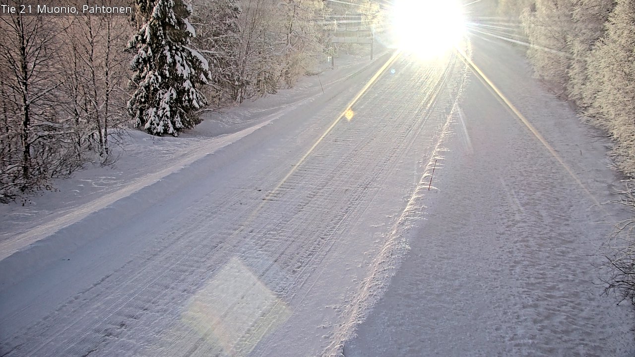 Weather Camera Image Road 21 Muonio Pahtonen, Muonio, Lappi