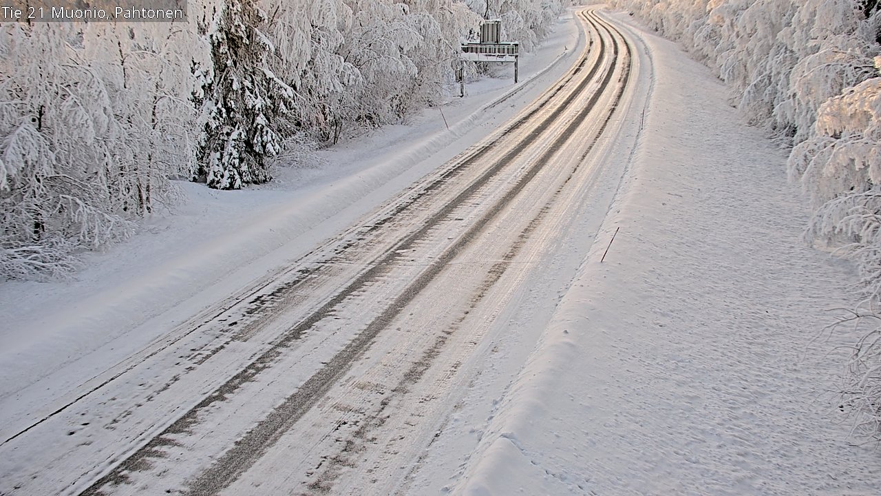 Weather Camera Image Road 21 Muonio Pahtonen, Muonio, Lappi