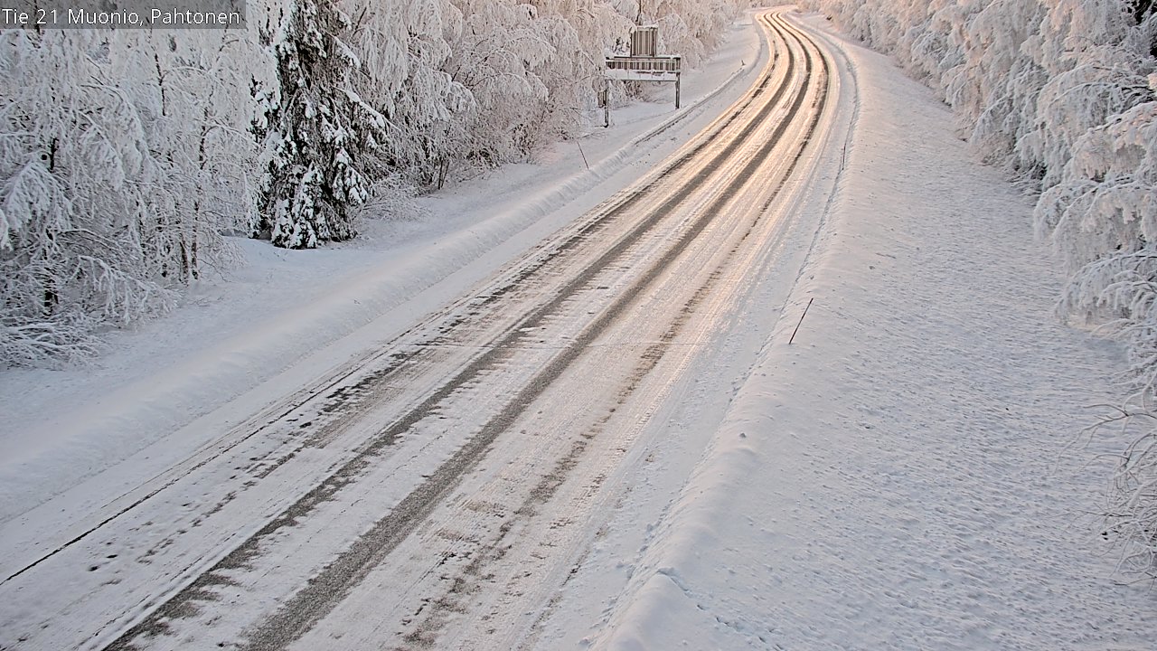 Weather Camera Image Road 21 Muonio Pahtonen, Muonio, Lappi